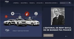Desktop Screenshot of banquepsafinance.com